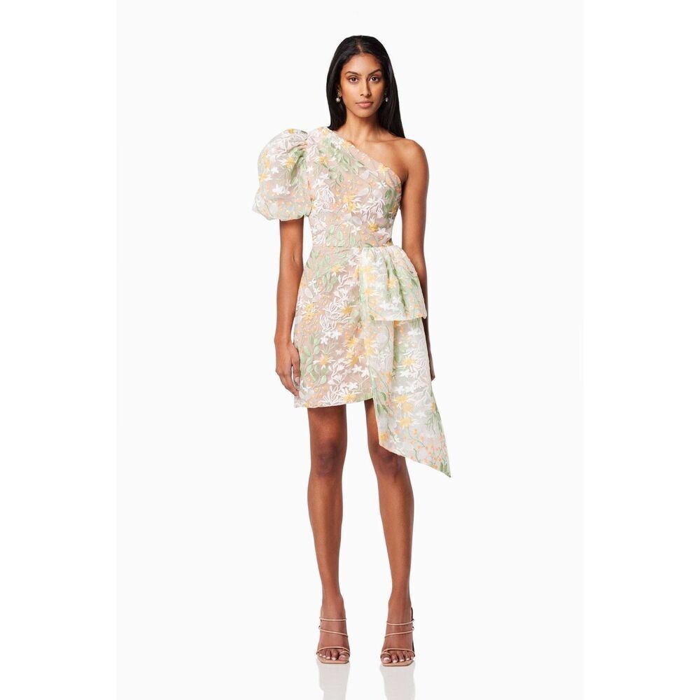 COPY - Elliatt DOME ASYMMETRICAL MINI DRESS IN MULTI Minidress size S NWT$279